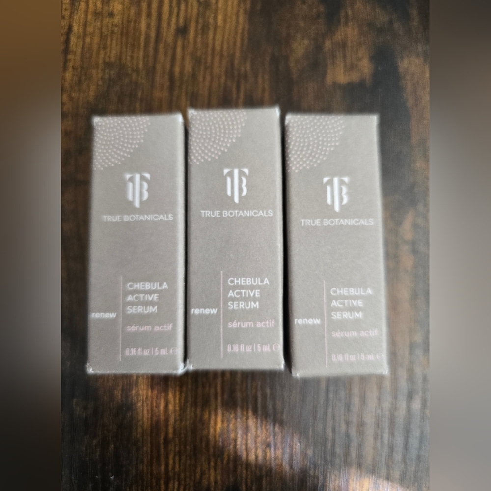 NIB! TRUE BOTANICALS, Chebula Active Serum, 5ml Each, BUNDLE of 3